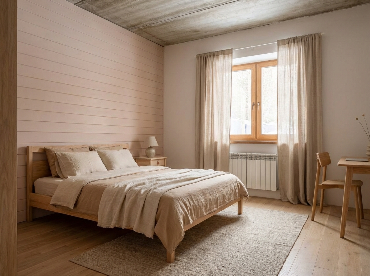 Дизайн спальни в стиле Минимализм — фото интерьера от нейросети RoomGPT