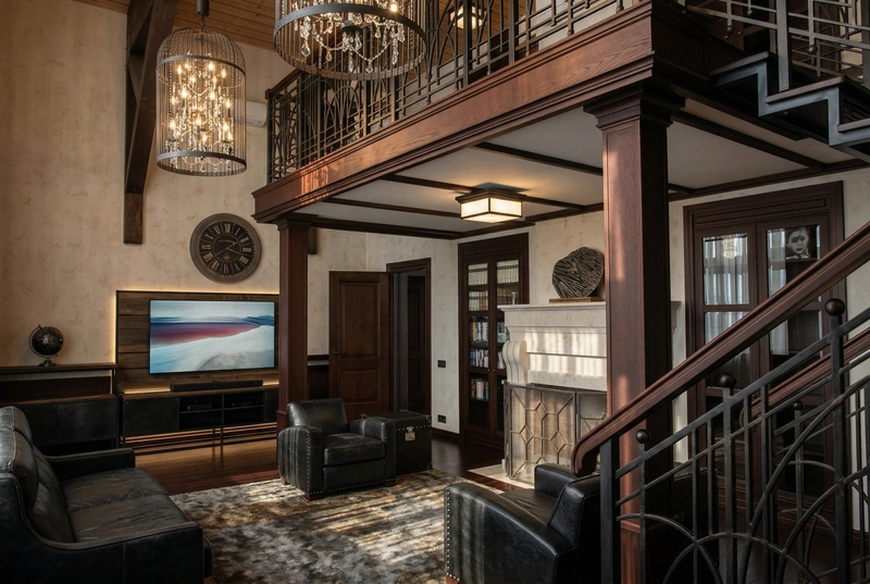 Дизайн гостиной в стиле Лофт — фото интерьера от нейросети RoomGPT