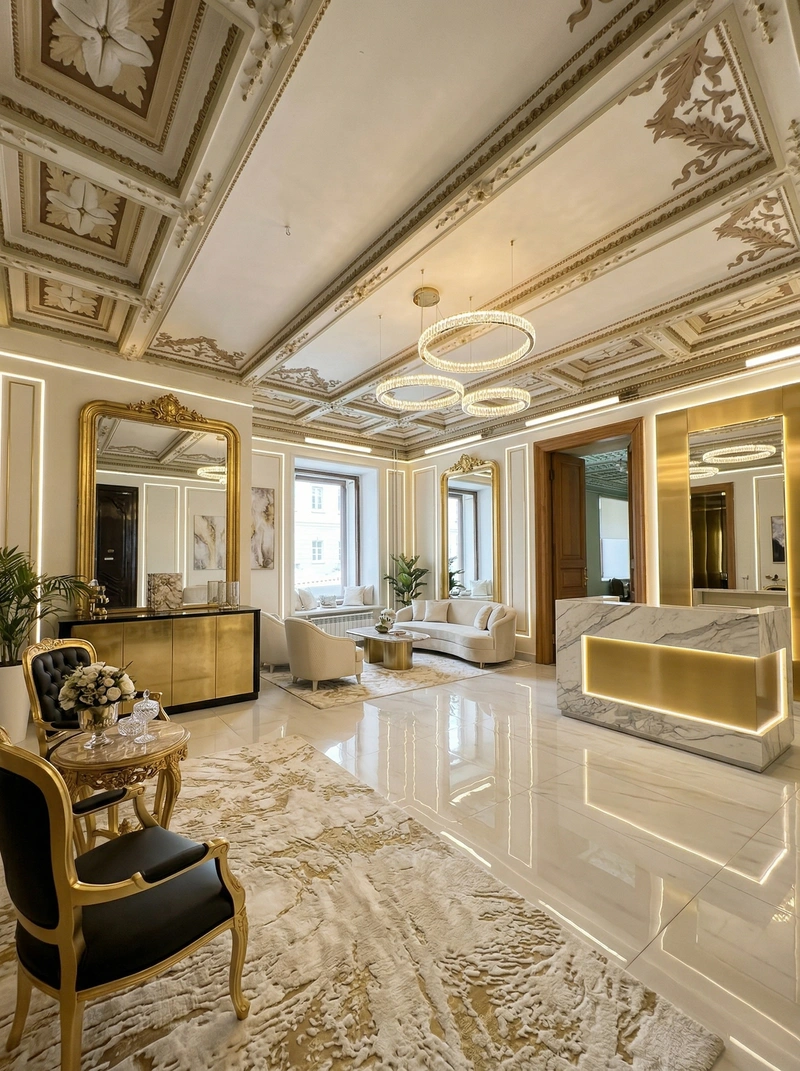 Дизайн гостиной в стиле Эклектика — фото интерьера от нейросети RoomGPT