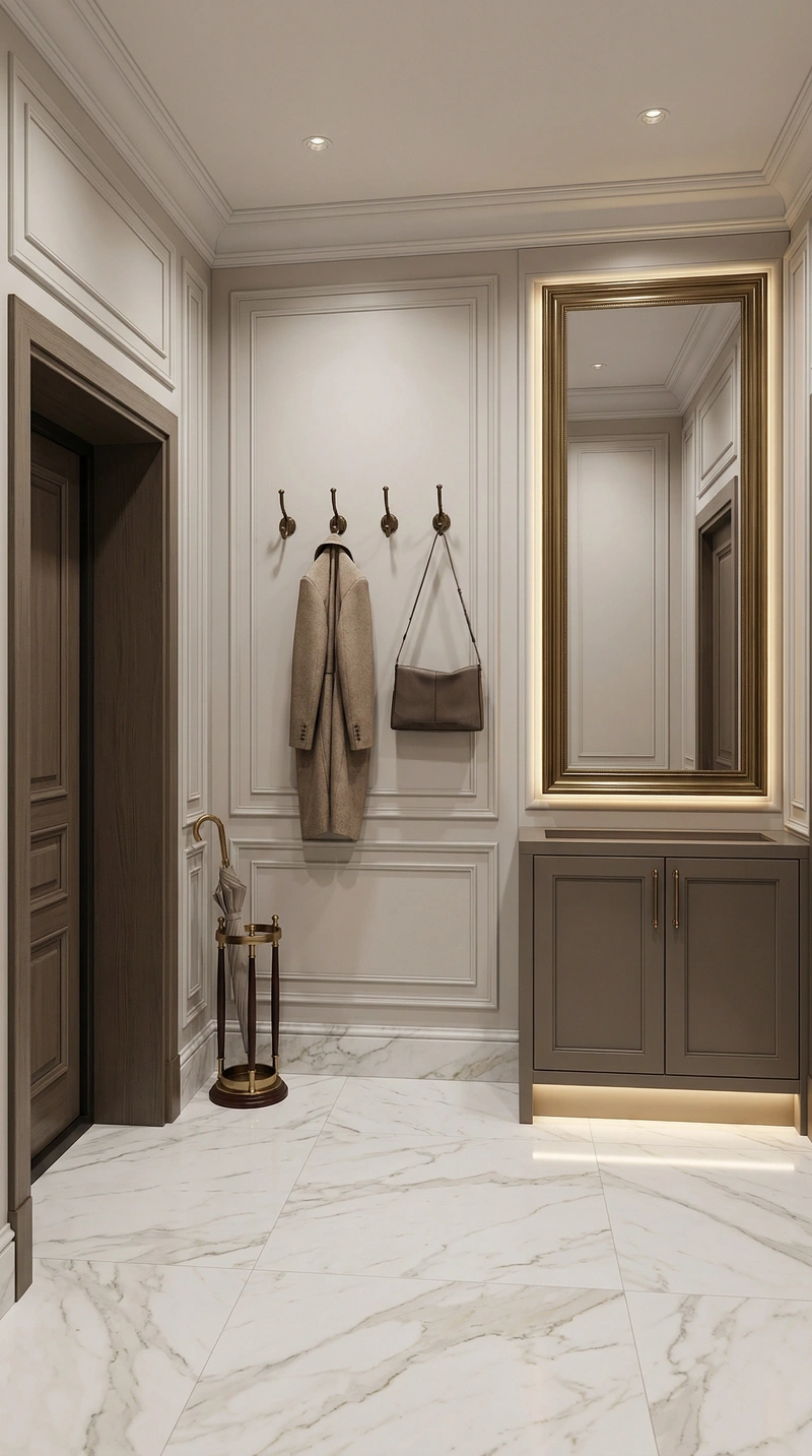 Дизайн интерьера в стиле Классика — Прихожая от нейросети RoomGPT