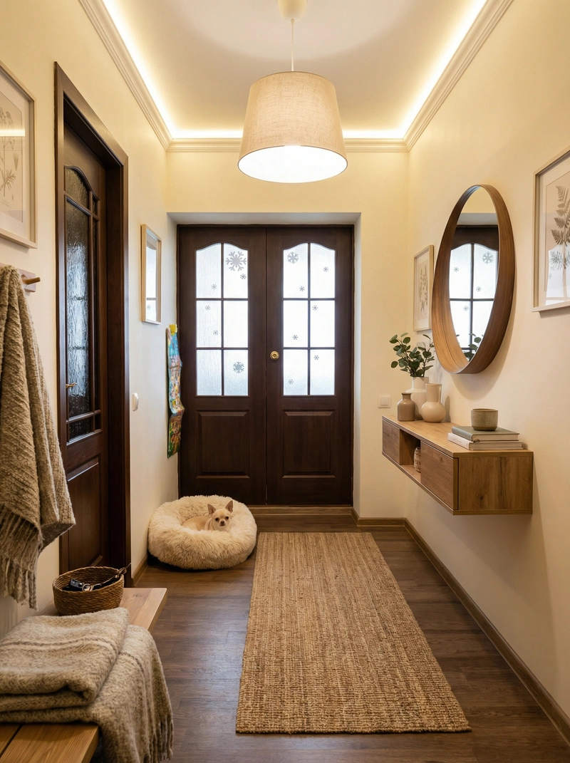 Дизайн интерьера в стиле Хюгге — Прихожая от нейросети RoomGPT