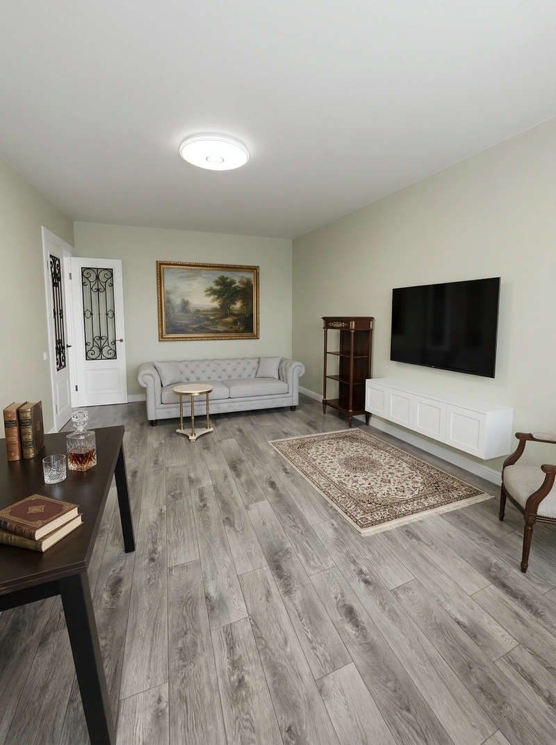 Дизайн интерьера в стиле Классика — Гостиная от нейросети RoomGPT