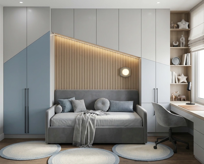 Дизайн интерьера в стиле Минимализм — Детская от нейросети RoomGPT