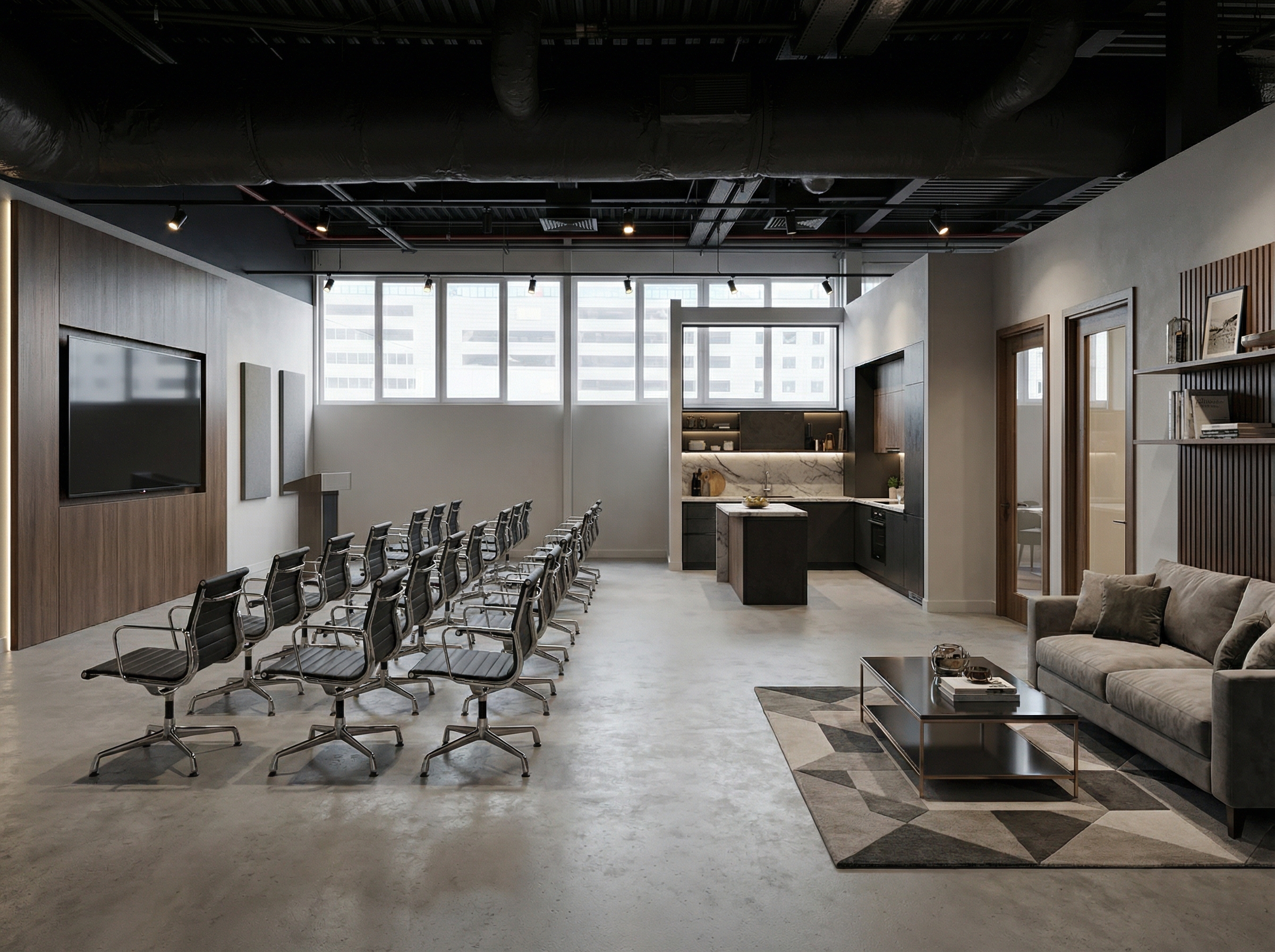 Дизайн гостиной в стиле Контемпорари — фото интерьера от нейросети RoomGPT