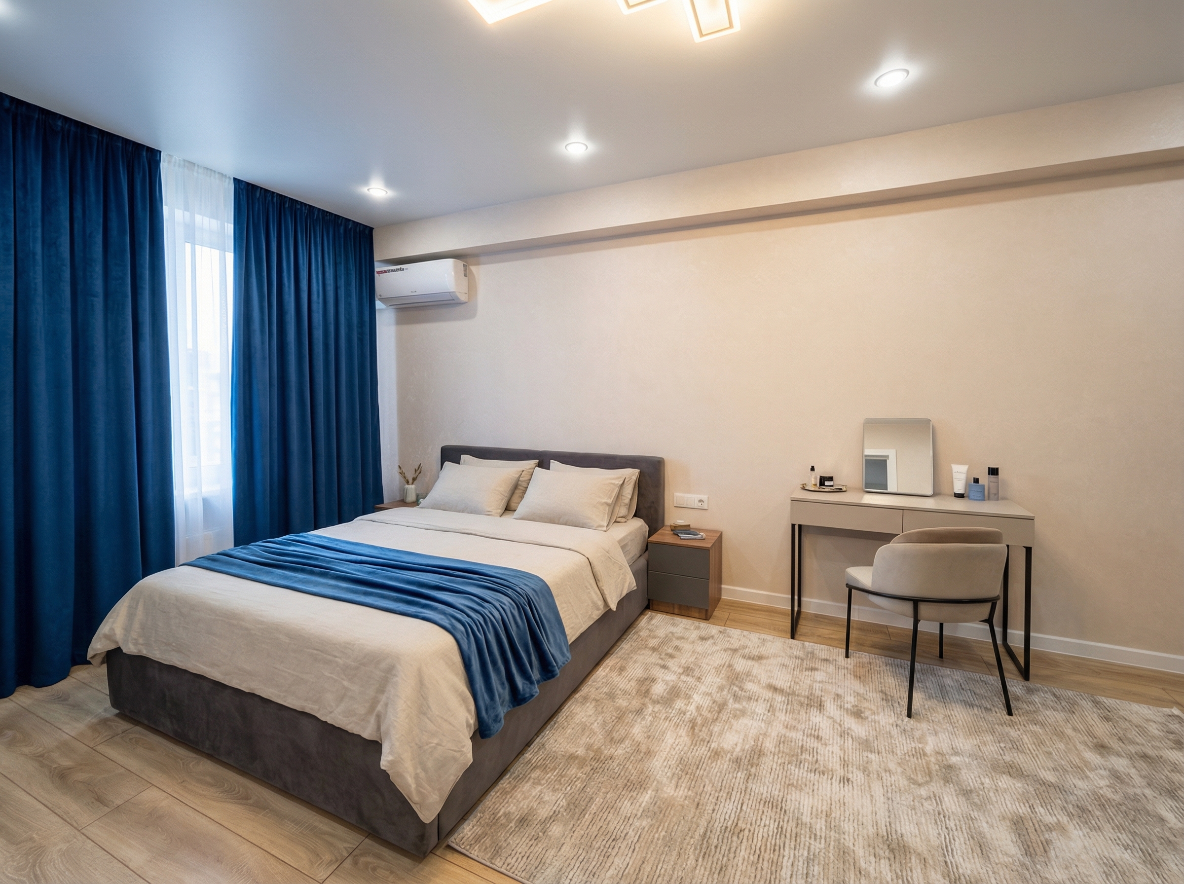 Дизайн спальни в стиле Минимализм — фото интерьера от нейросети RoomGPT