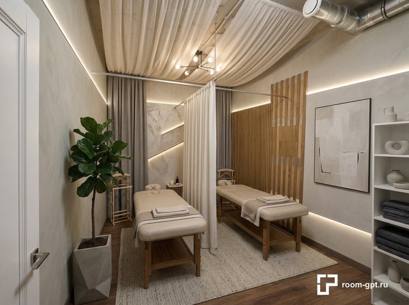 Дизайн спальни в стиле Минимализм — фото интерьера от нейросети RoomGPT