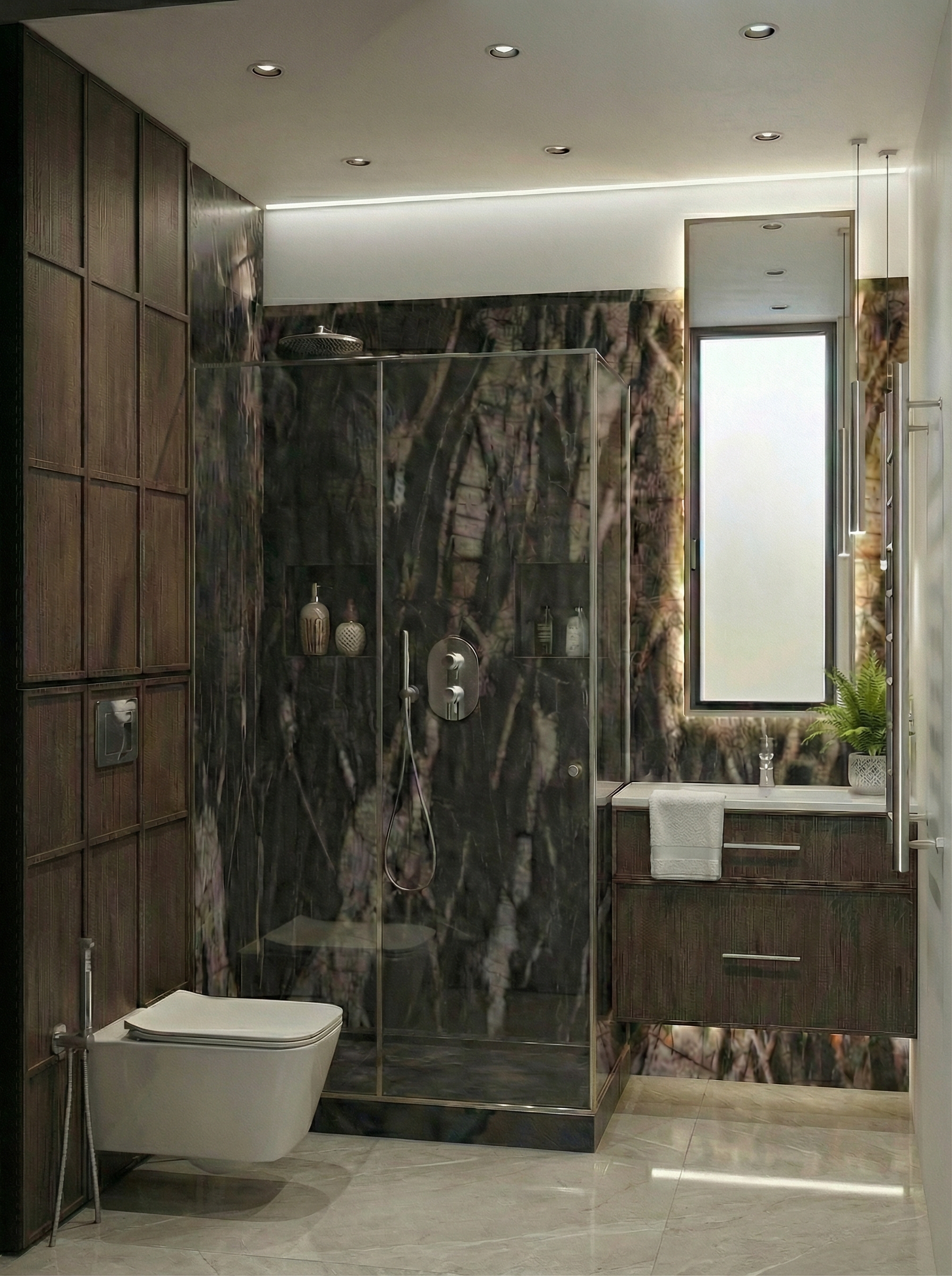 Дизайн ванной в стиле Минимализм — фото интерьера от нейросети RoomGPT