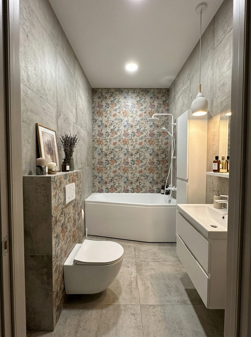 Дизайн ванной в стиле Без стиля — фото интерьера от нейросети RoomGPT