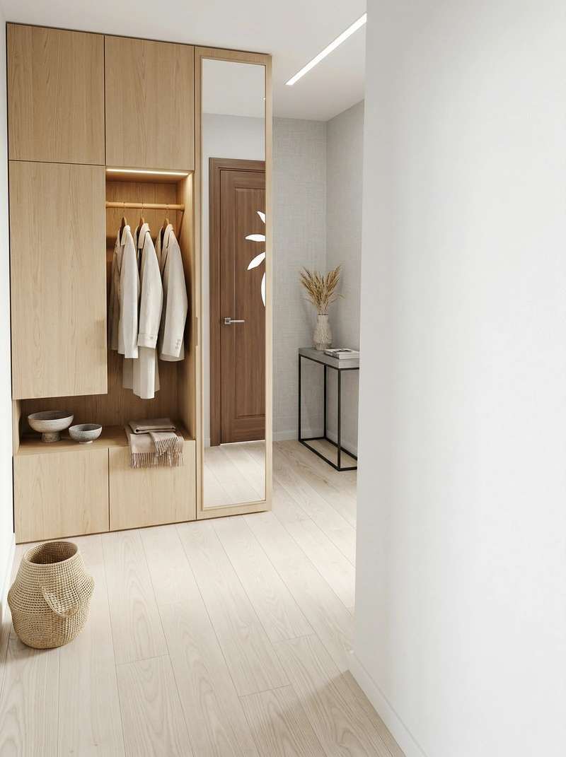 Дизайн интерьера в стиле Сканди — Прихожая от нейросети RoomGPT