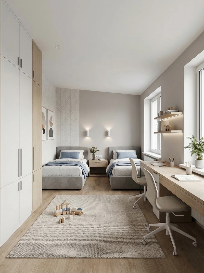 Дизайн интерьера в стиле Минимализм — Детская от нейросети RoomGPT