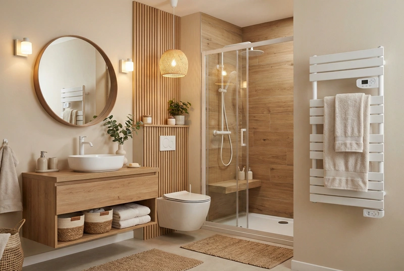 Дизайн интерьера в стиле Хюгге — Ванная от нейросети RoomGPT