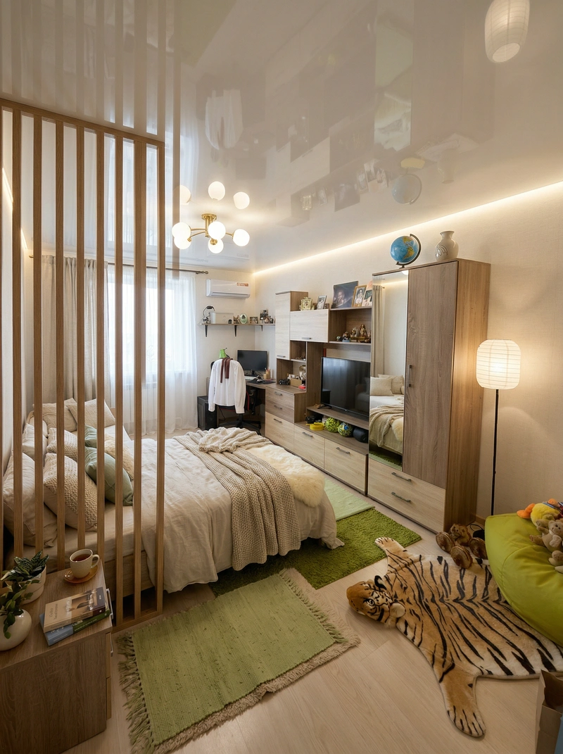 Дизайн интерьера в стиле Хюгге — Спальня от нейросети RoomGPT