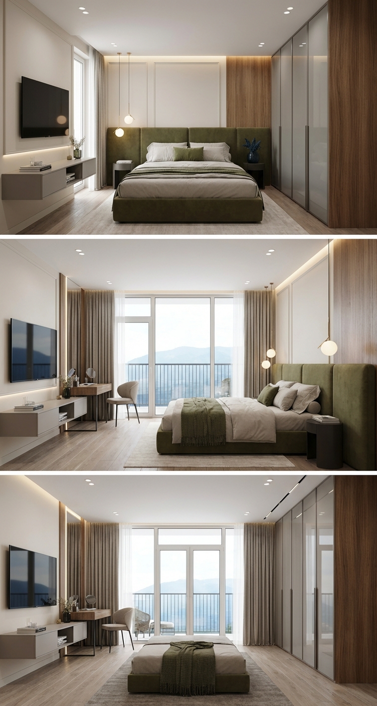 Дизайн спальни в стиле Минимализм — фото интерьера от нейросети RoomGPT