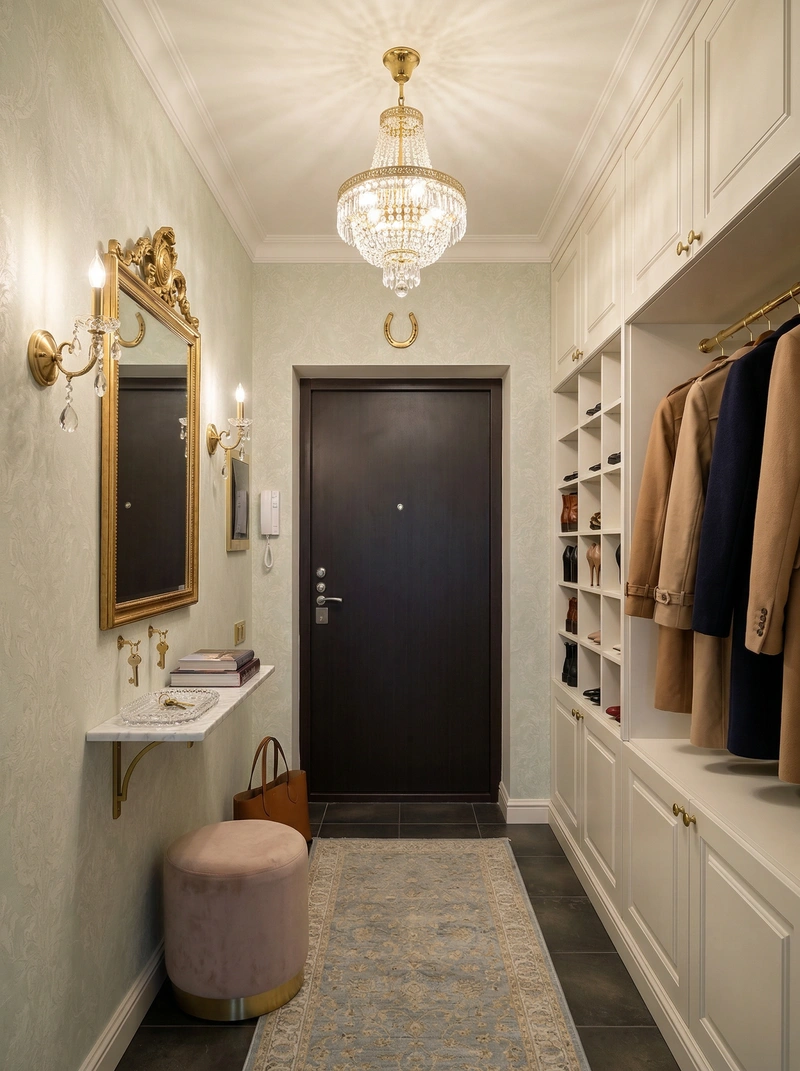 Дизайн интерьера в стиле Неоклассика — Прихожая от нейросети RoomGPT