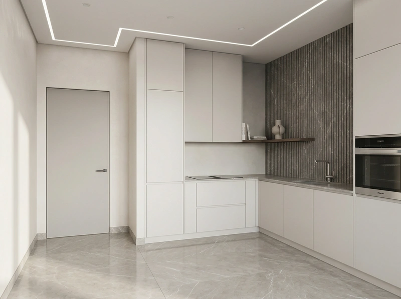 Дизайн кухни в стиле Минимализм — фото интерьера от нейросети RoomGPT