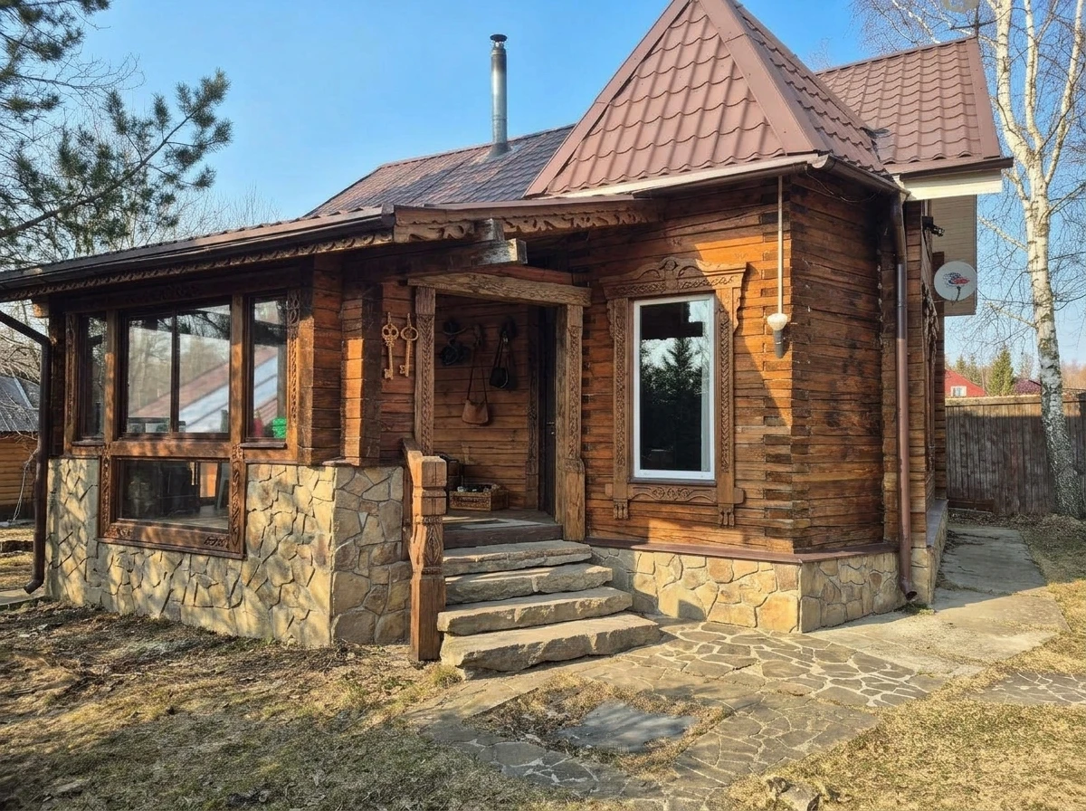 Дизайн фасада в стиле Шале — Фасад от нейросети RoomGPT