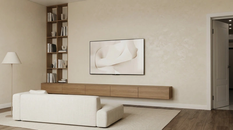 Дизайн интерьера в стиле Минимализм — Гостиная от нейросети RoomGPT