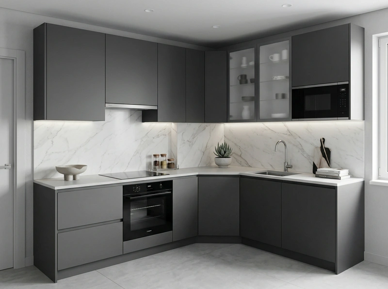 Дизайн кухни в стиле Минимализм — фото интерьера от нейросети RoomGPT