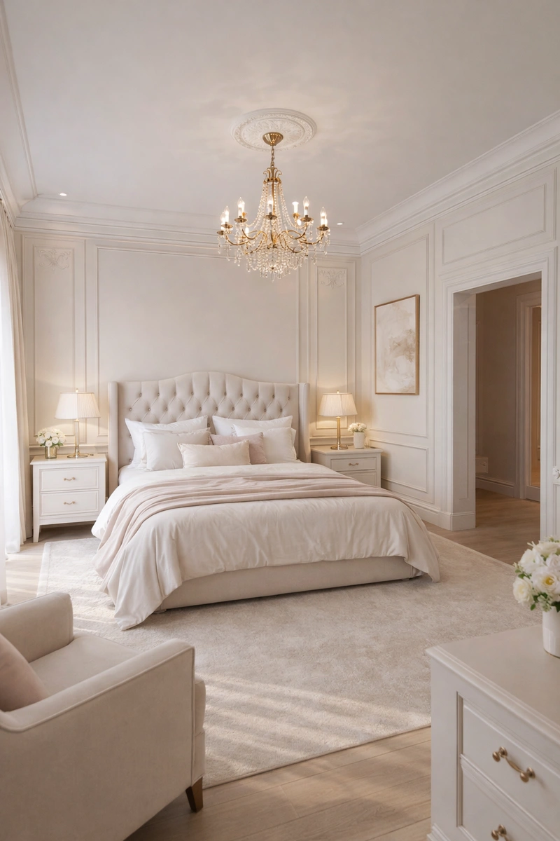 Дизайн интерьера в стиле Классика — Спальня от нейросети RoomGPT