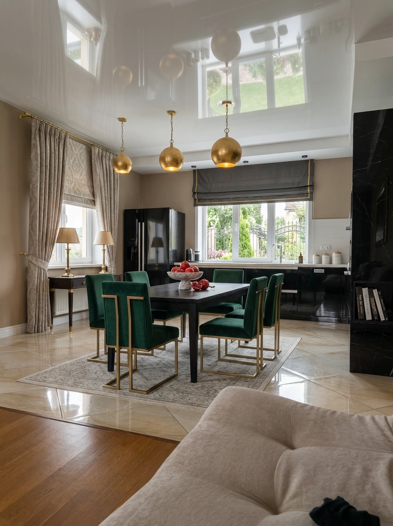 Дизайн интерьера в стиле Классика — Гостиная от нейросети RoomGPT