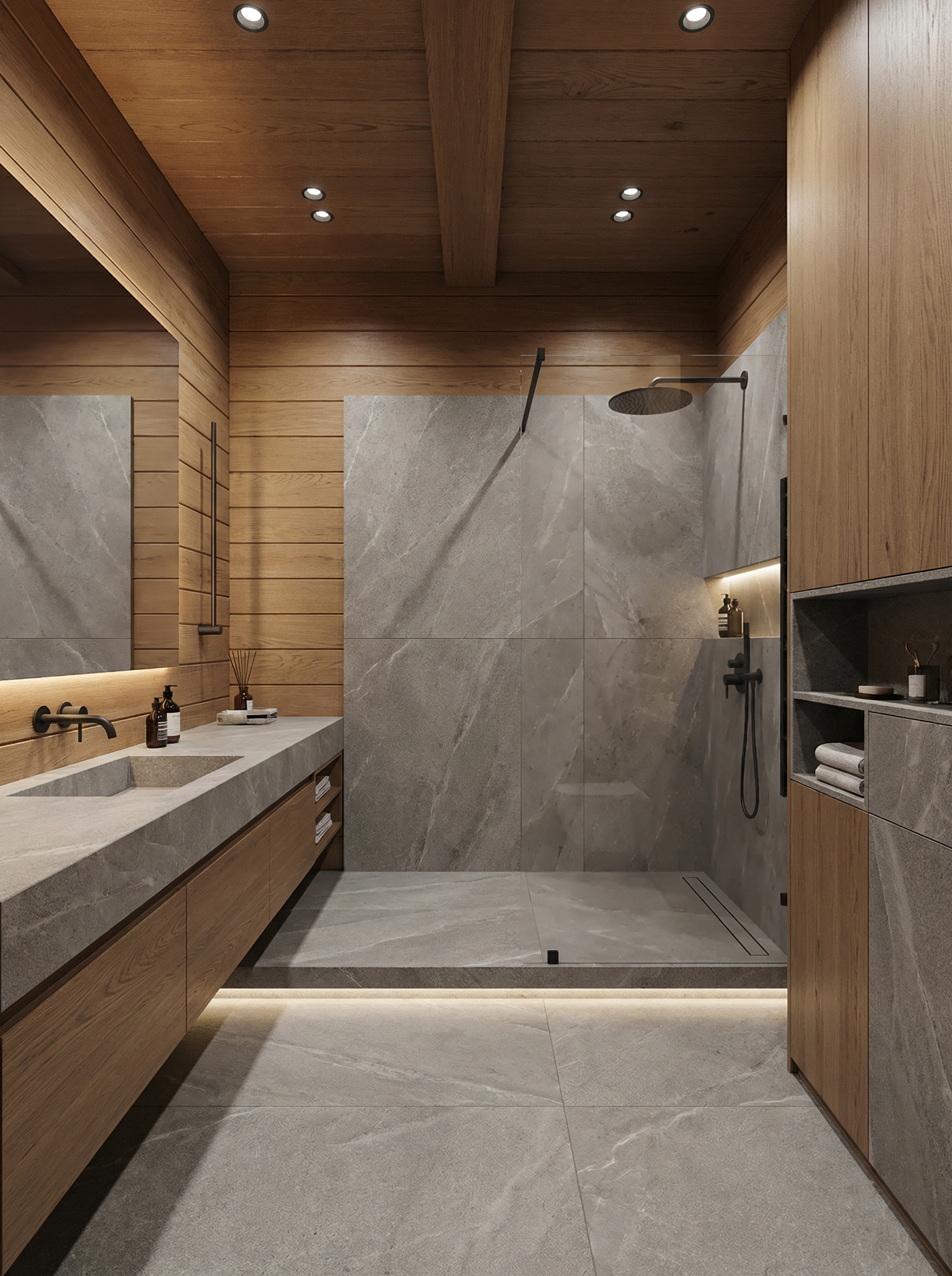 Дизайн ванной в стиле Минимализм — фото интерьера от нейросети RoomGPT