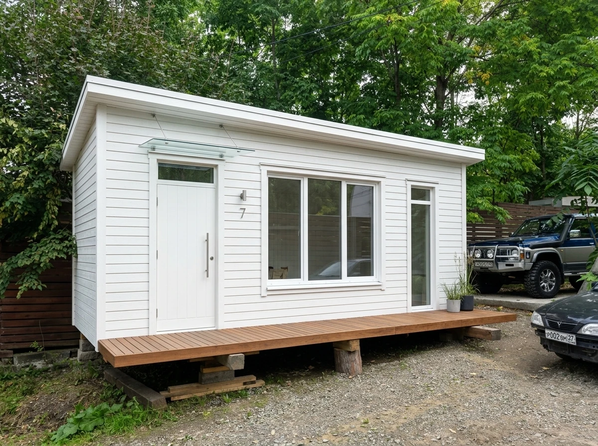 Дизайн фасада в стиле Сканди — фото от нейросети RoomGPT