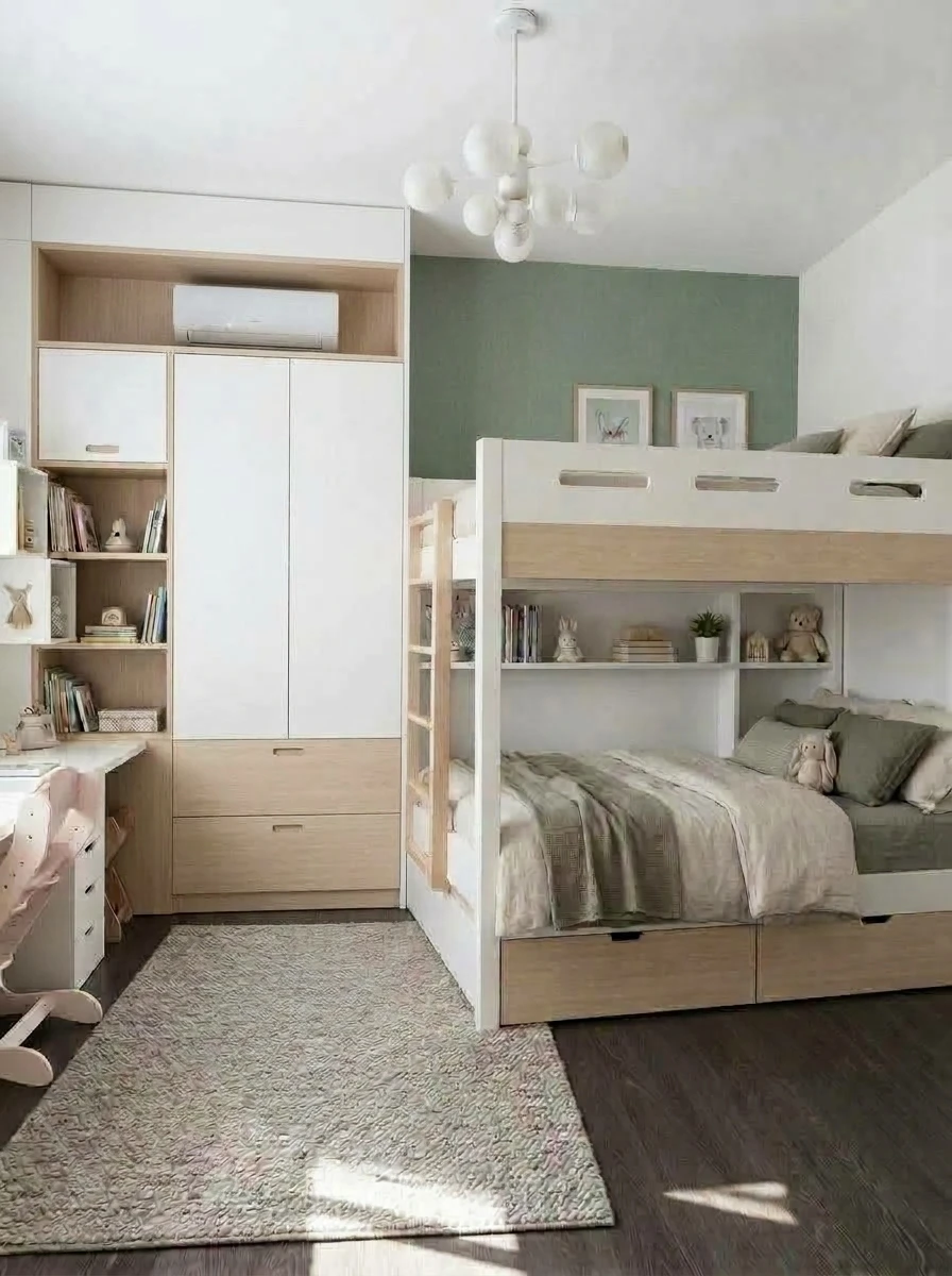 Дизайн детской в стиле Сканди — фото интерьера от нейросети RoomGPT