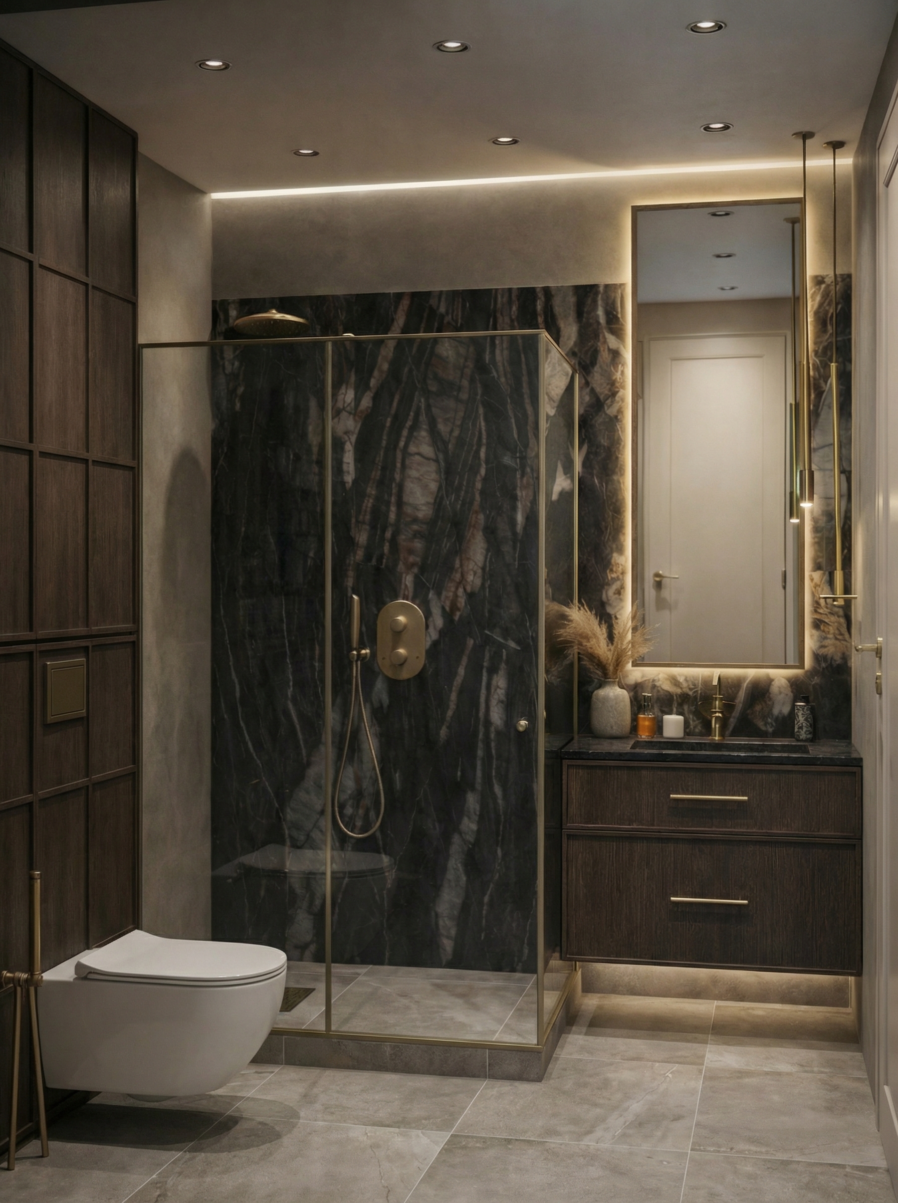 Дизайн ванной в стиле Минимализм — фото интерьера от нейросети RoomGPT