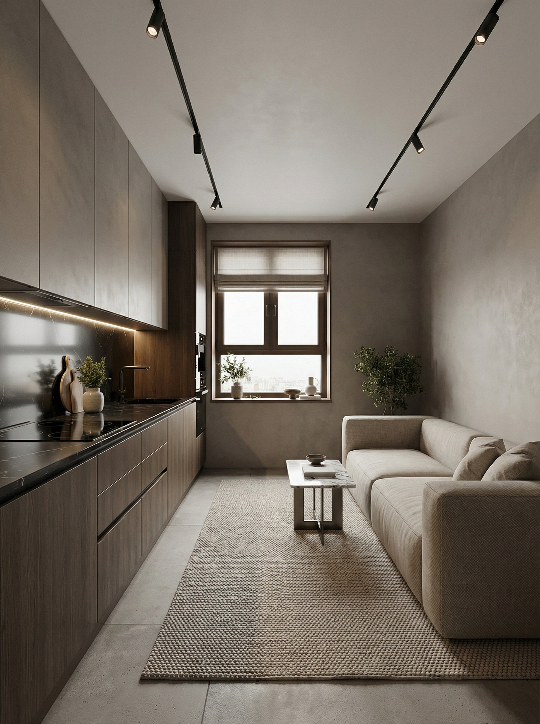 Дизайн кухни в стиле Минимализм — фото интерьера от нейросети RoomGPT