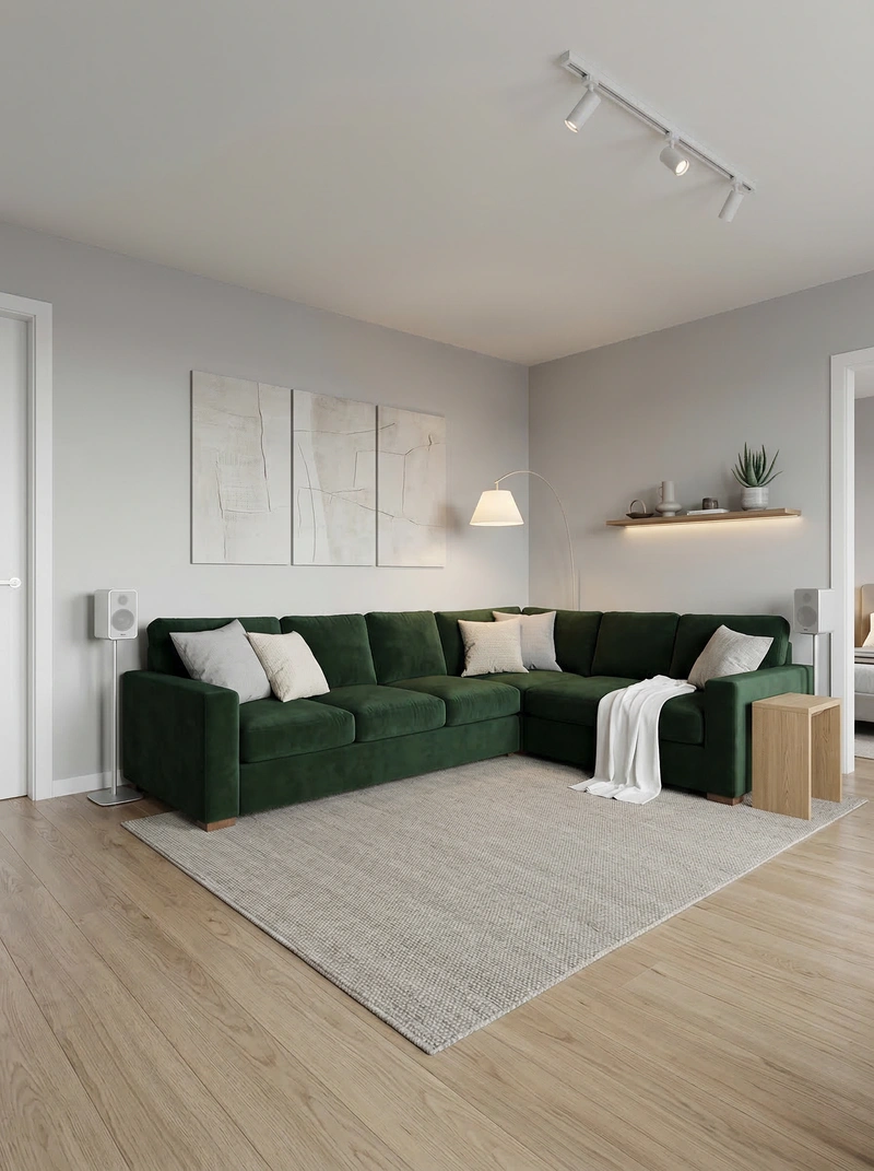 Дизайн интерьера в стиле Минимализм — Гостиная от нейросети RoomGPT