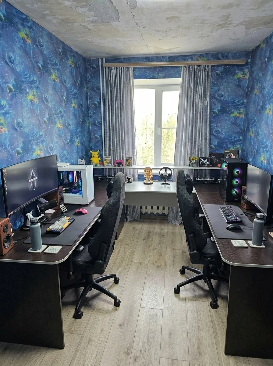 Дизайн кабинета в стиле Без стиля — фото интерьера от нейросети RoomGPT