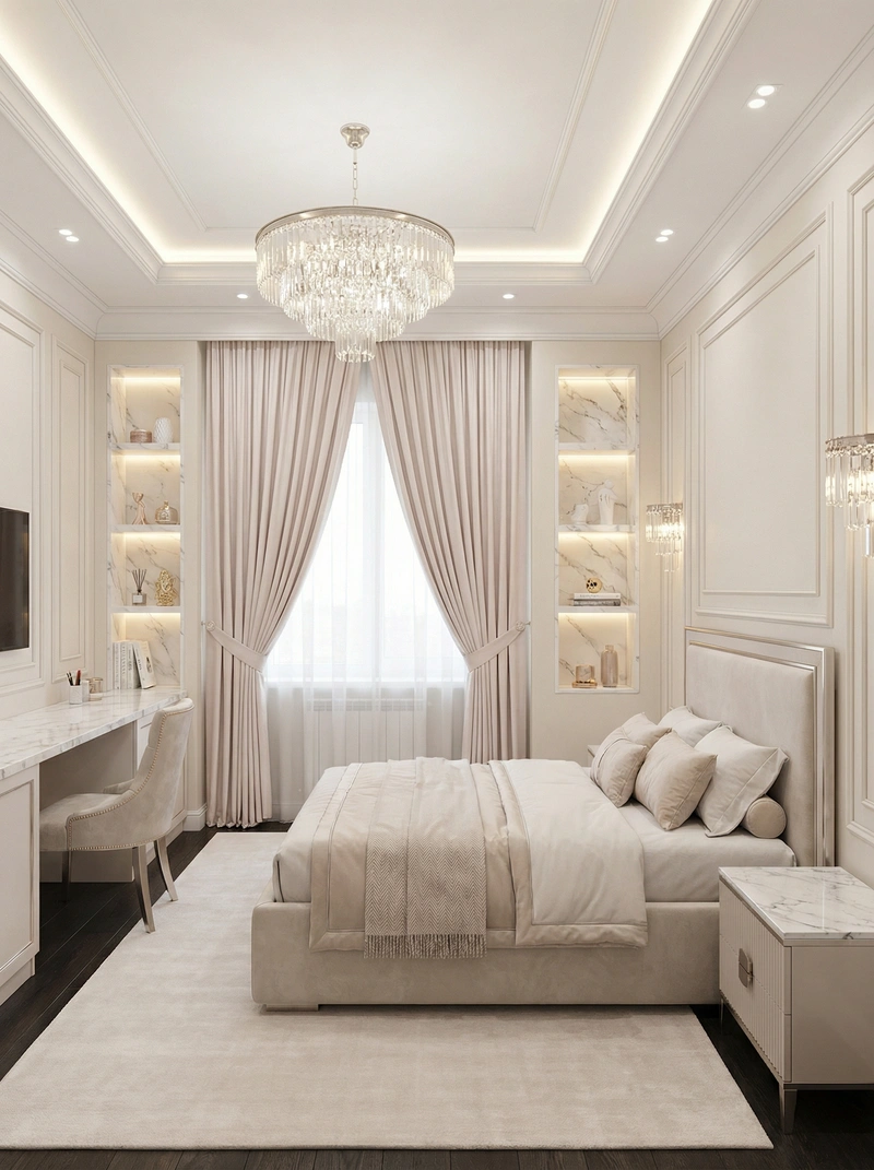 Дизайн интерьера в стиле Классика — Детская от нейросети RoomGPT