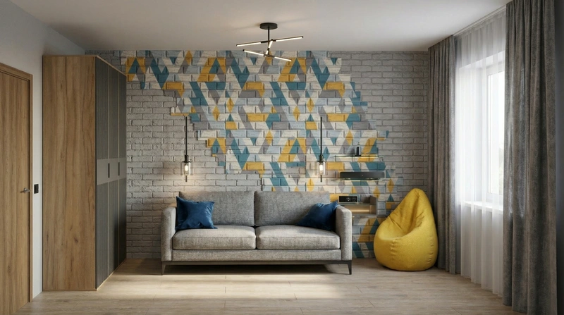 Дизайн детской в стиле Без стиля — фото интерьера от нейросети RoomGPT