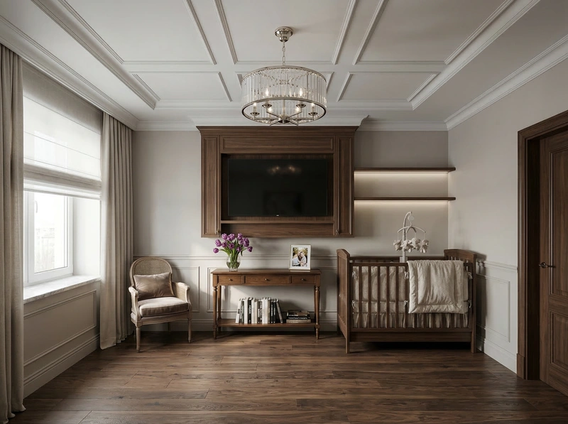 Дизайн интерьера в стиле Классика — Гостиная от нейросети RoomGPT