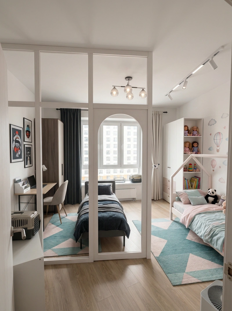 Дизайн детской в стиле Без стиля — фото интерьера от нейросети RoomGPT