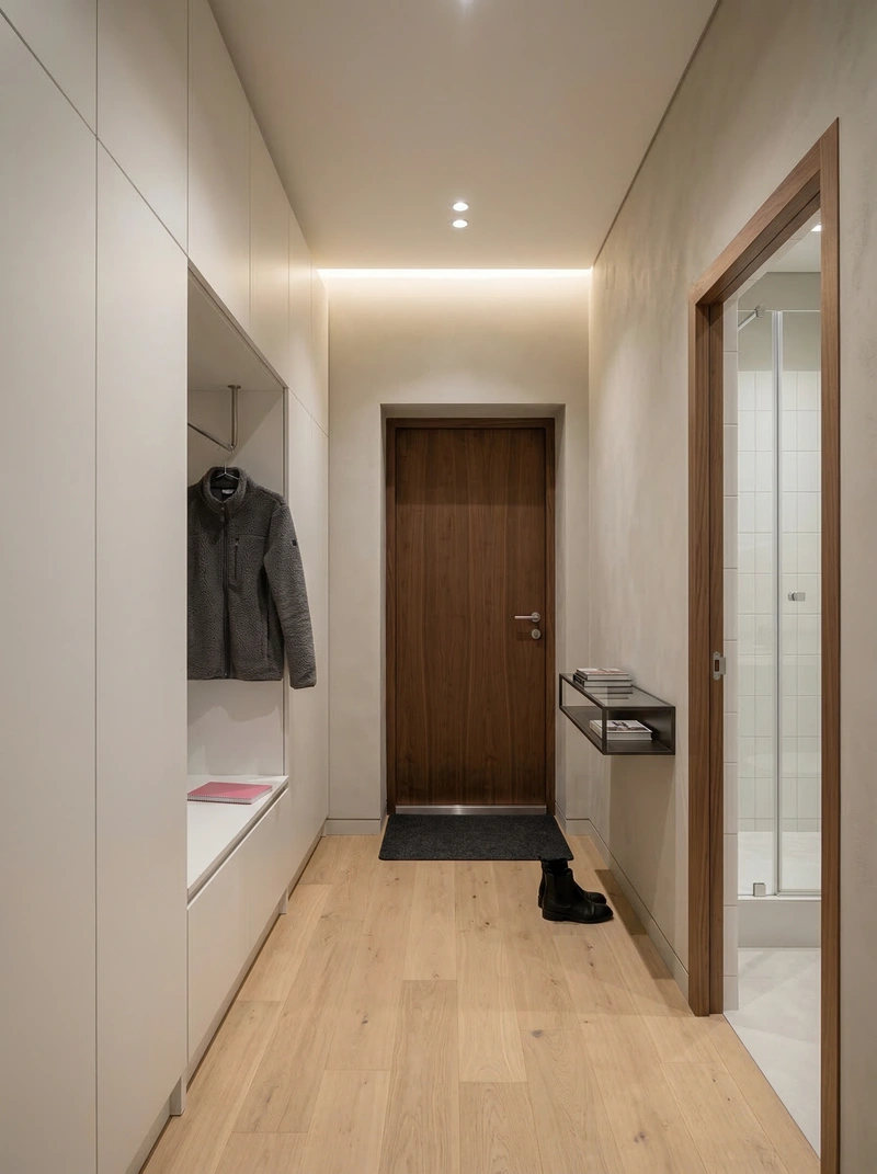 Дизайн интерьера в стиле Минимализм — Прихожая от нейросети RoomGPT