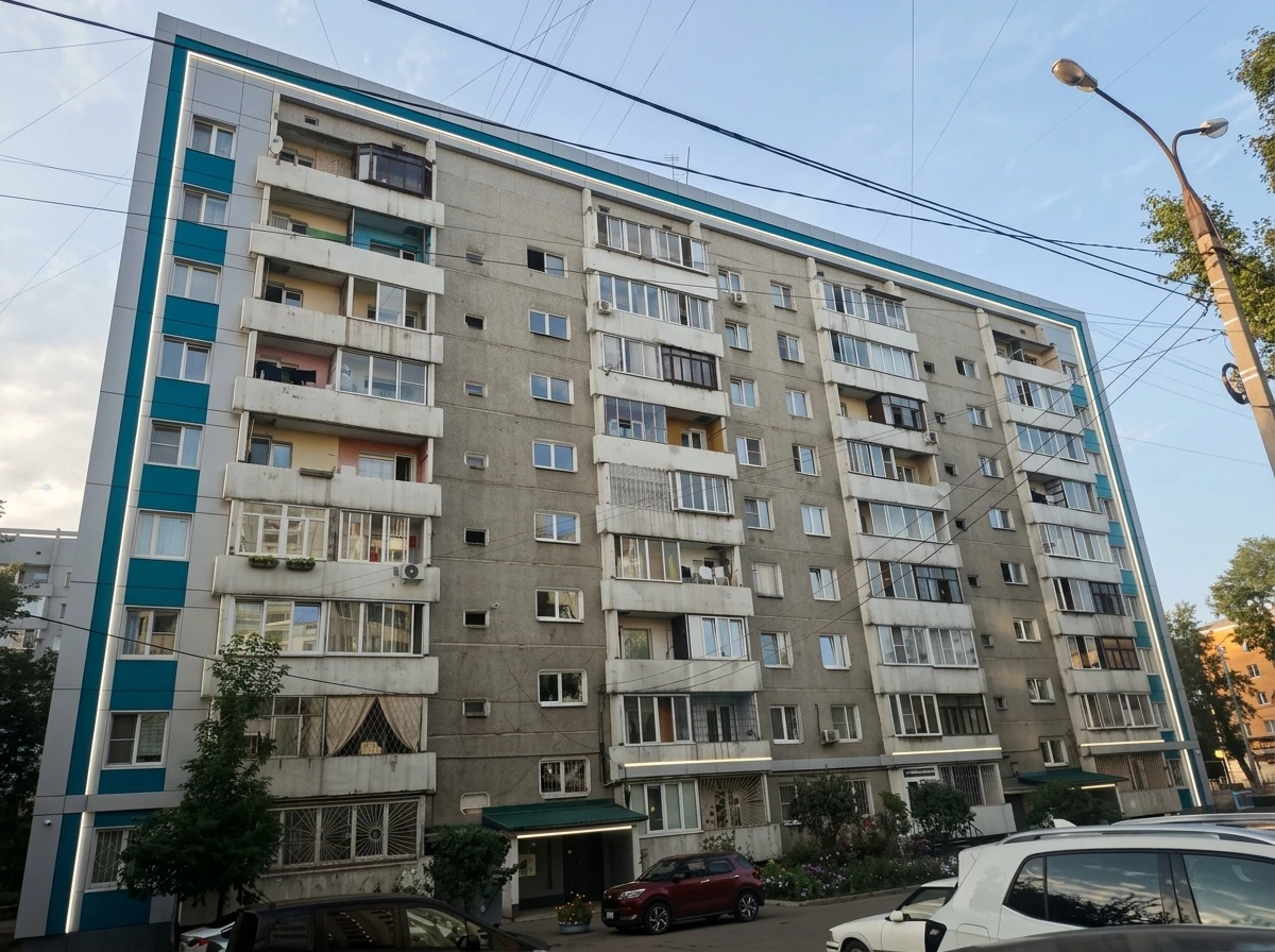 Дизайн фасада в стиле Хай-тек — Фасад от нейросети RoomGPT