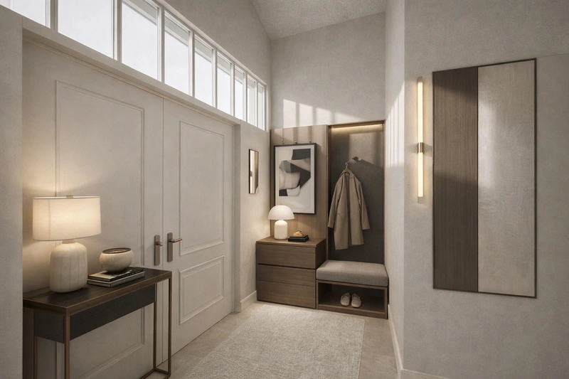 Дизайн интерьера в стиле Контемпорари — Прихожая от нейросети RoomGPT