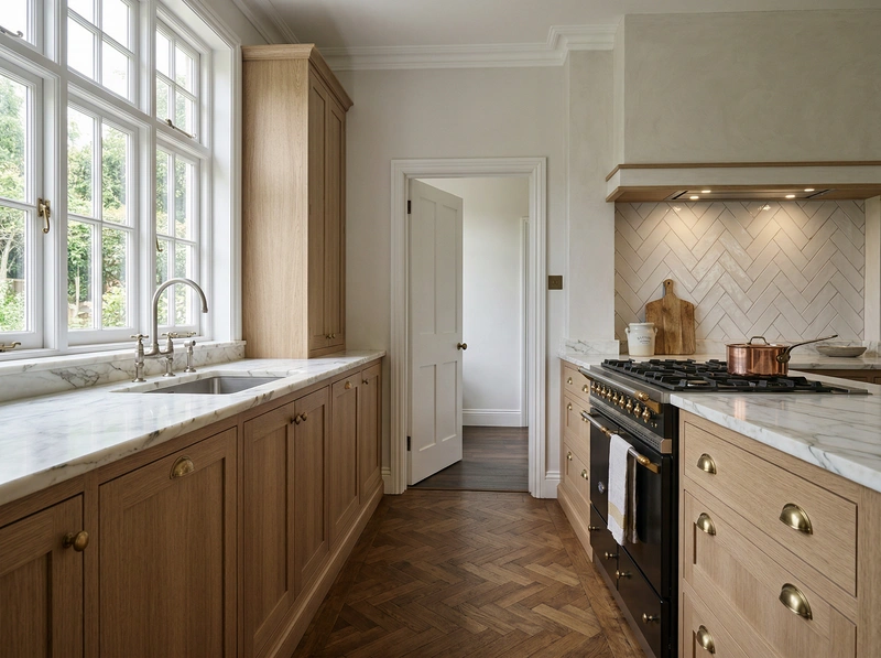 Дизайн интерьера в стиле Классика — Кухня от нейросети RoomGPT