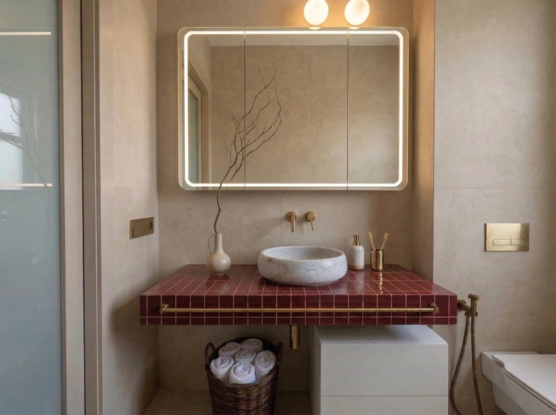 Дизайн ванной в стиле Без стиля — фото интерьера от нейросети RoomGPT