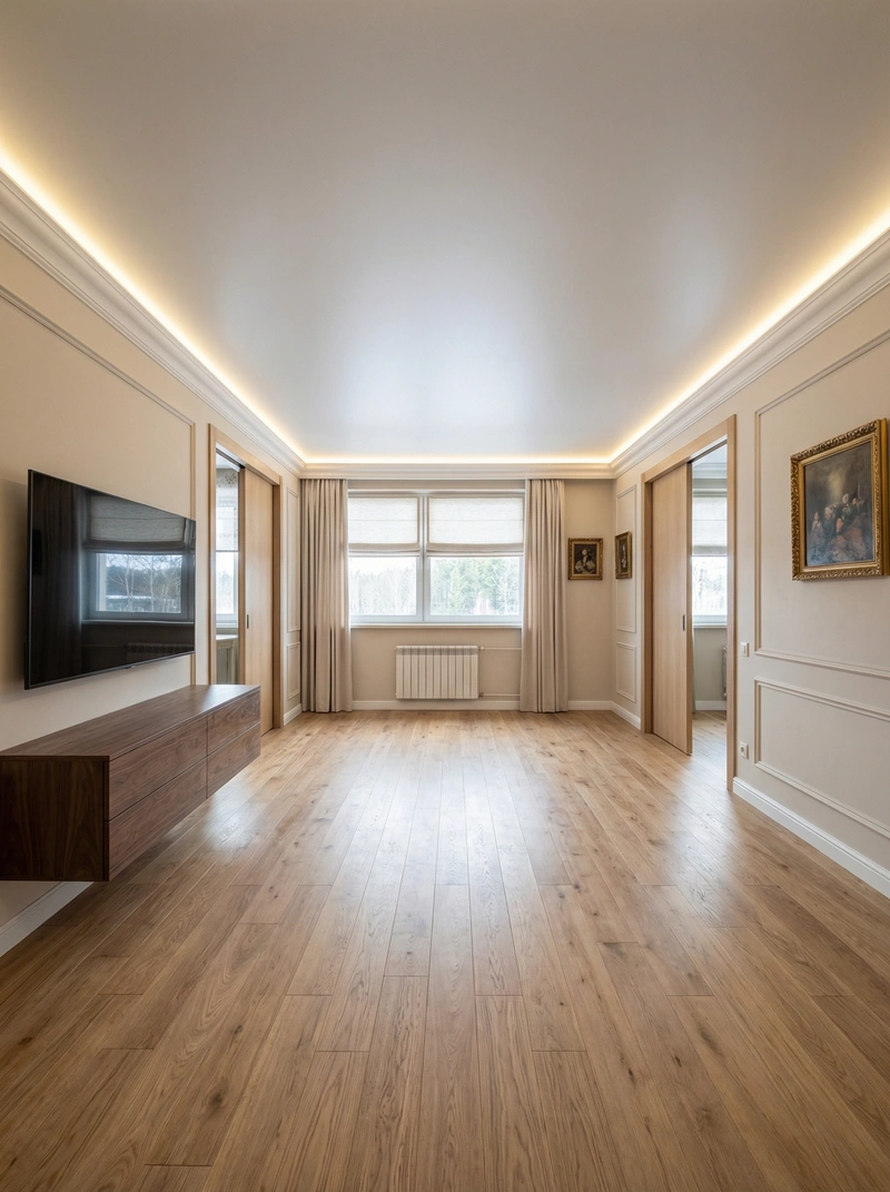 Дизайн интерьера в стиле Классика — Гостиная от нейросети RoomGPT