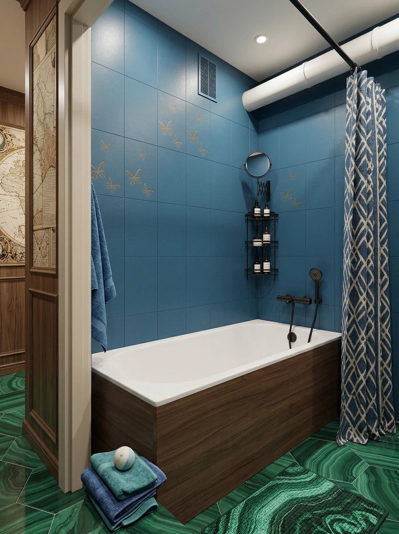 Дизайн интерьера в стиле Контемпорари — Ванная от нейросети RoomGPT