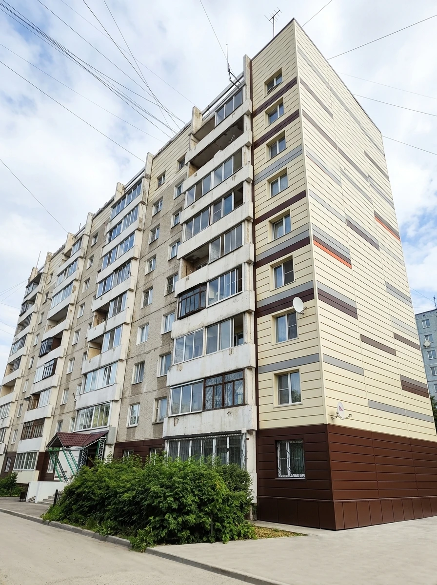 Дизайн фасада в стиле Хай-тек — Фасад от нейросети RoomGPT