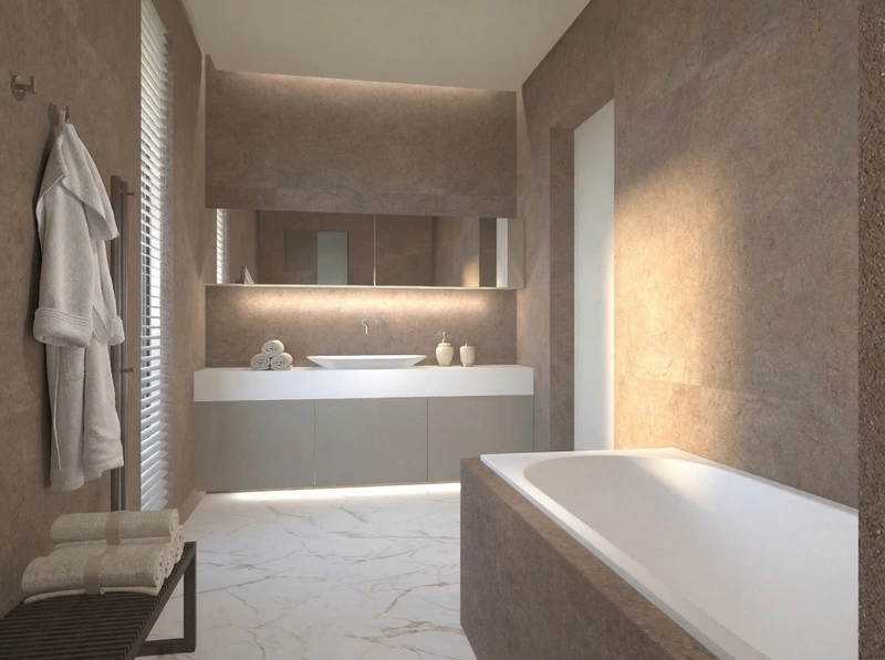 Дизайн ванной в стиле Без стиля — фото интерьера от нейросети RoomGPT