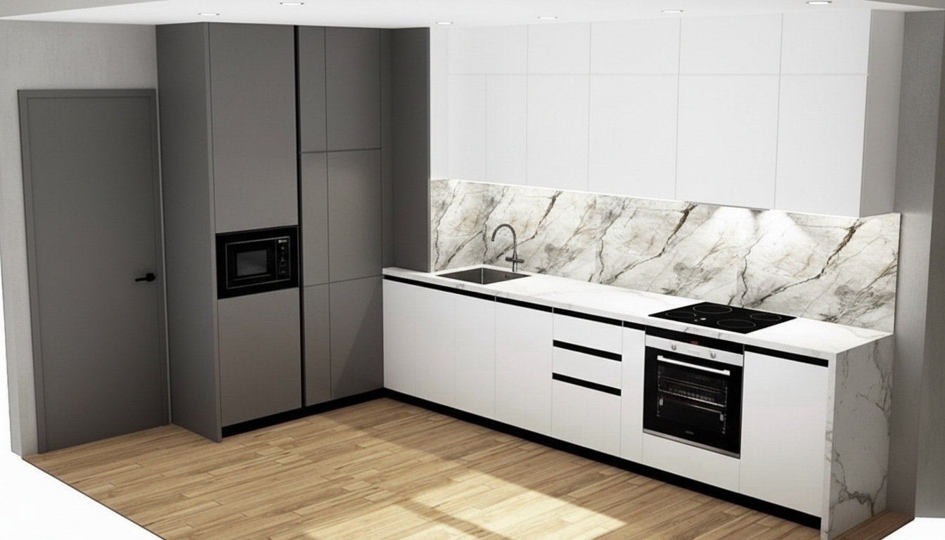 Дизайн кухни в стиле Минимализм — фото интерьера от нейросети RoomGPT