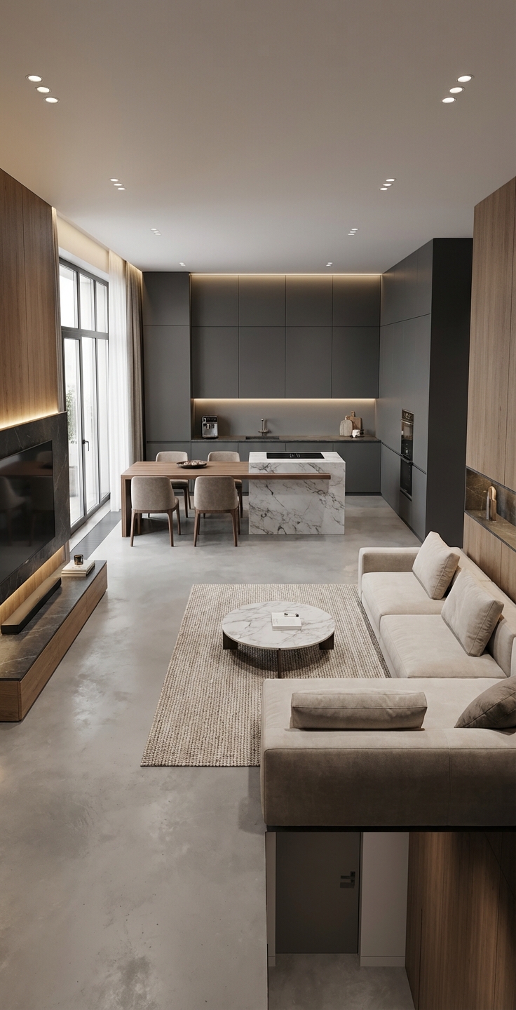 Дизайн кухни в стиле Минимализм — фото интерьера от нейросети RoomGPT