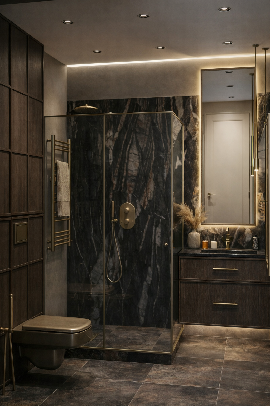 Дизайн ванной в стиле Минимализм — фото интерьера от нейросети RoomGPT