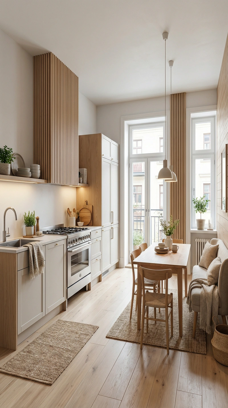 Дизайн интерьера в стиле Хюгге — Кухня от нейросети RoomGPT