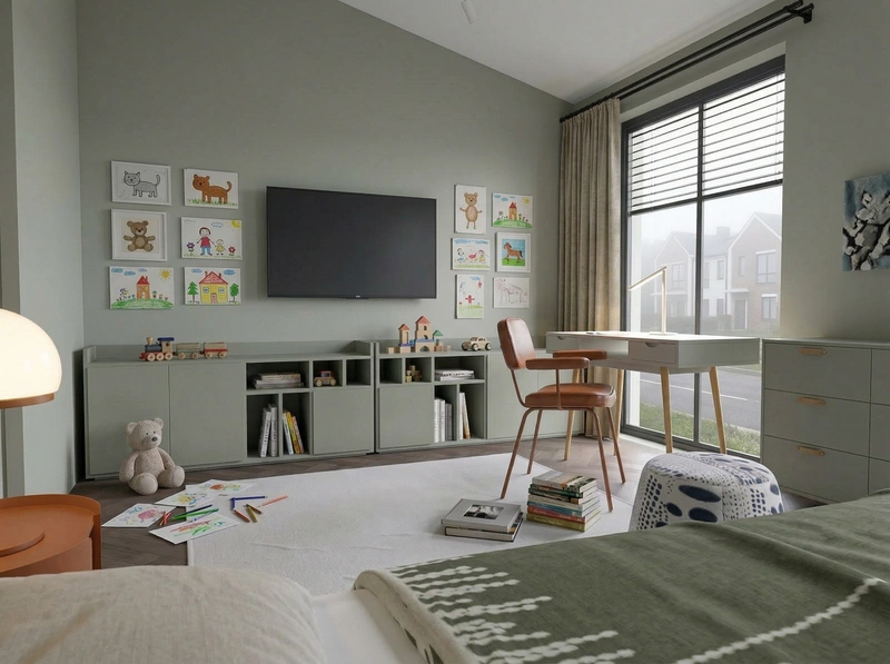 Дизайн спальни в стиле Без стиля — фото интерьера от нейросети RoomGPT