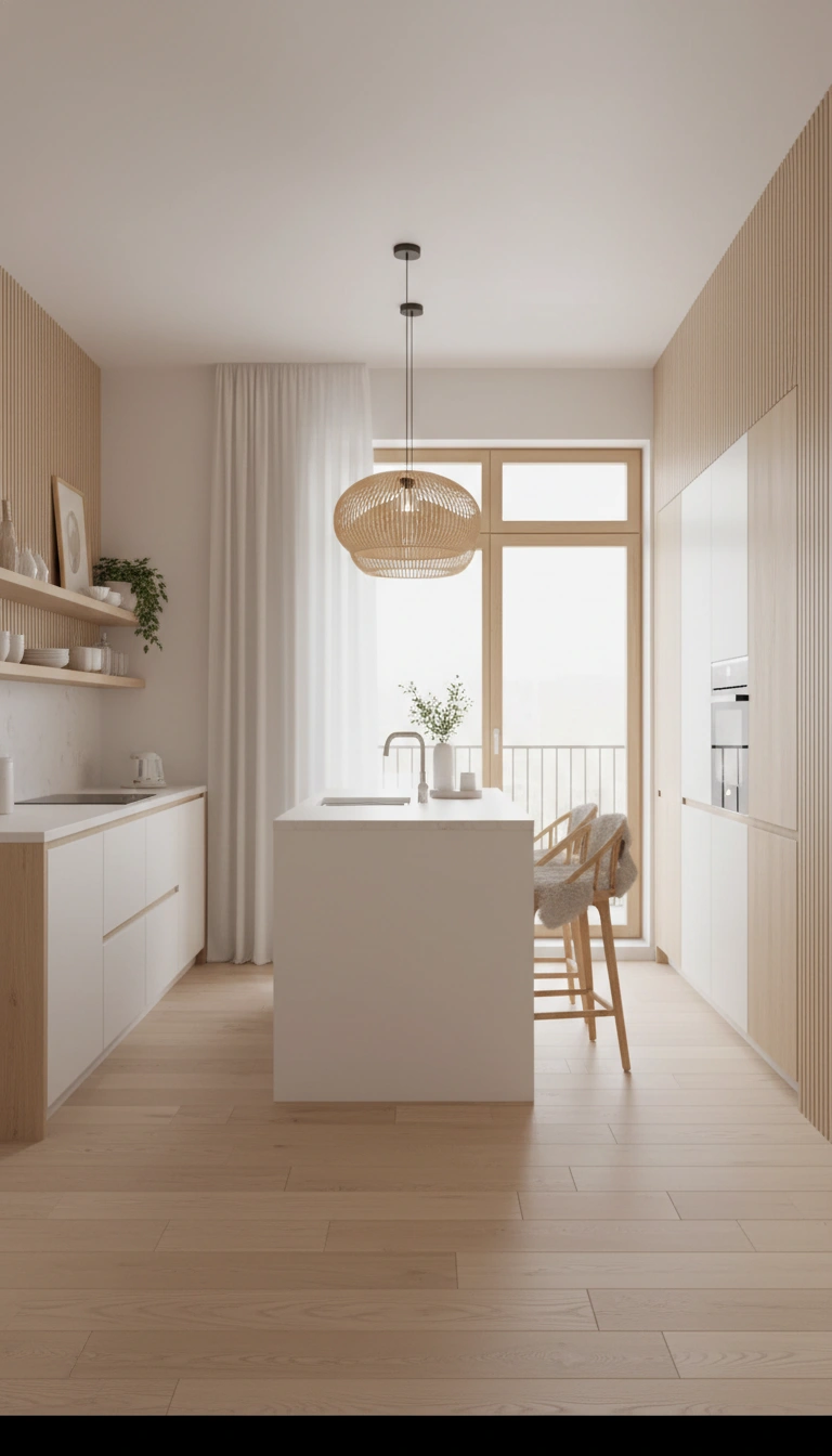 Дизайн интерьера в стиле Хюгге — Кухня от нейросети RoomGPT